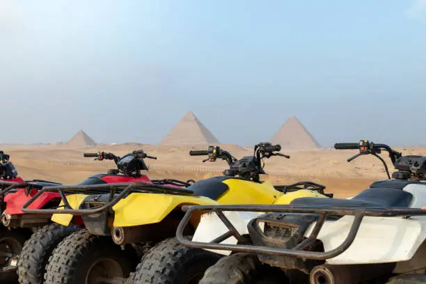 Sunset Quad Bike Tour at the Giza Pyramids – Desert Safari Adventure Gallery Image