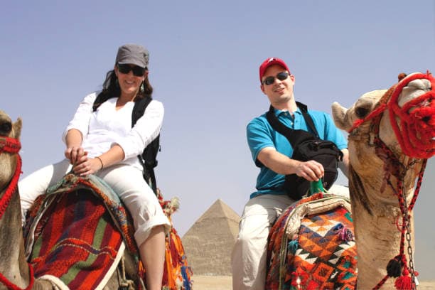 Camel Ride at the Giza Pyramids | Explore Egypt's Timeless Desert Gallery Image